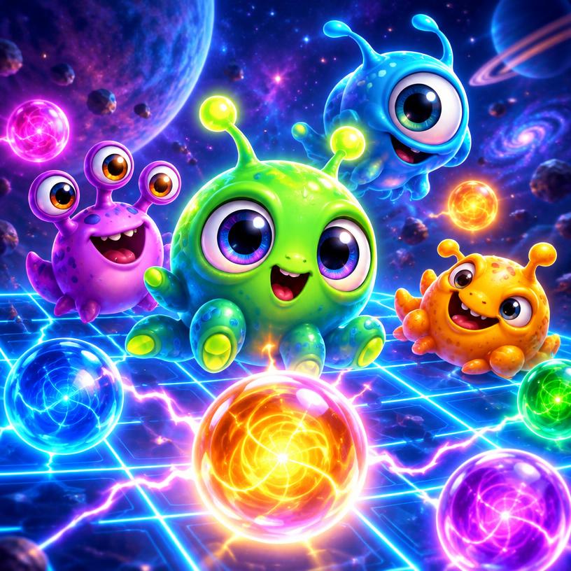 Reactoonz illustration